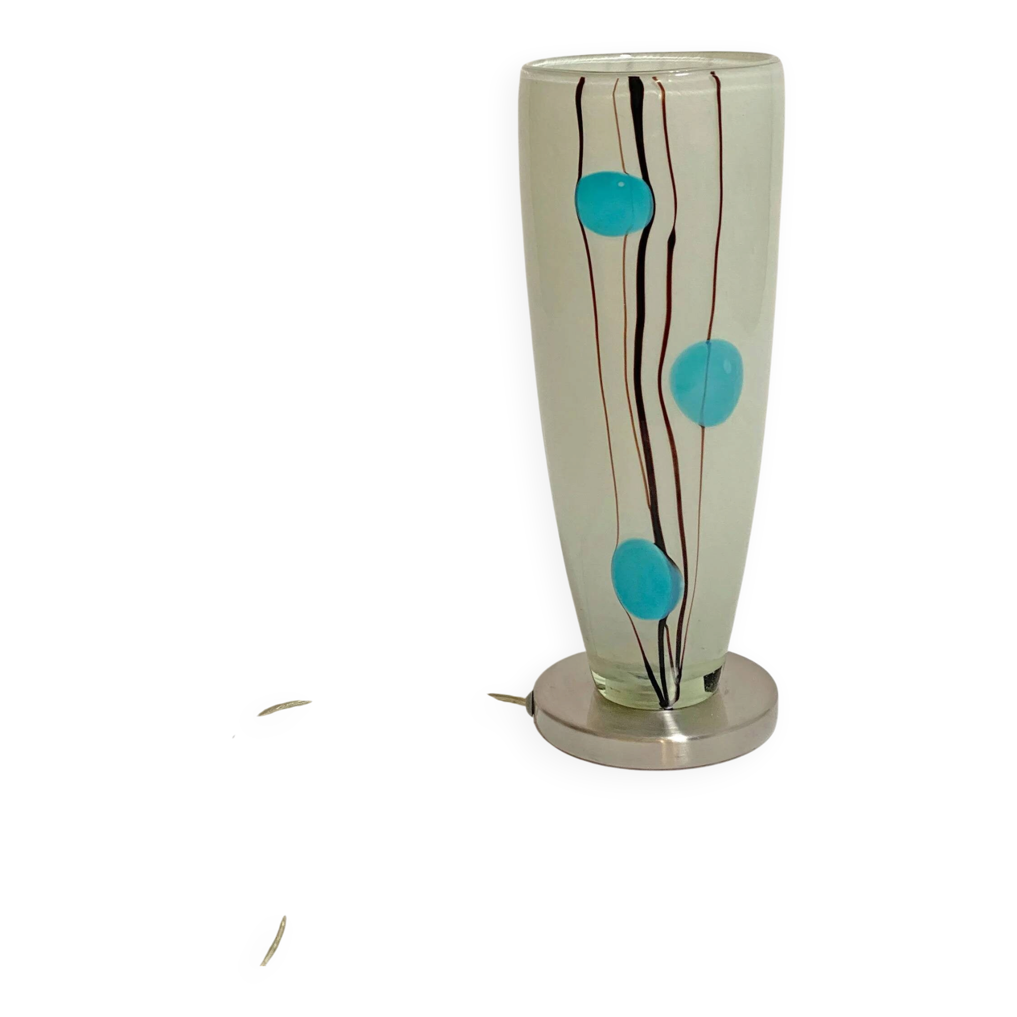 Modernist glass lamp