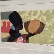Original Swedish Color Lithograph – “Woman” by Lars Norrman – Signed