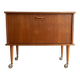 Meuble bar scandinave vintage en teck