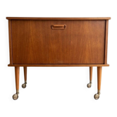 Meuble bar scandinave vintage en teck