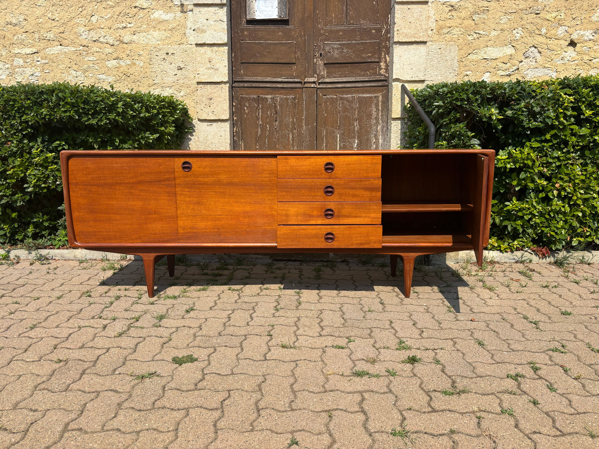 Vintage Scandinavian teak enfilade – 1960s/70s