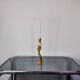 Bougeoirs noeud, design brutaliste, bronze, italie, 1970