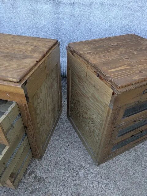 Pair of professional furniture, chests of drawers.