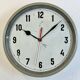 Grey Industrial Factory Wall Clock, 1950s