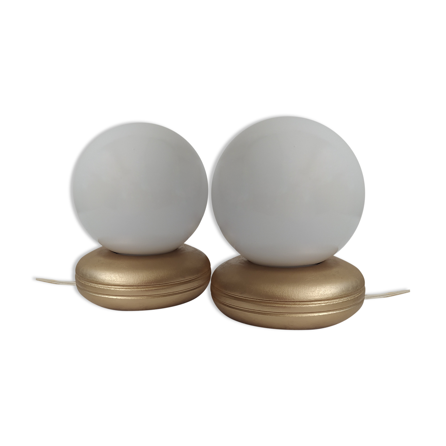 Pair of vintage bedside lamps