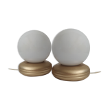 Pair of vintage bedside lamps