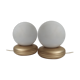 Paire de lampes de chevet vintage