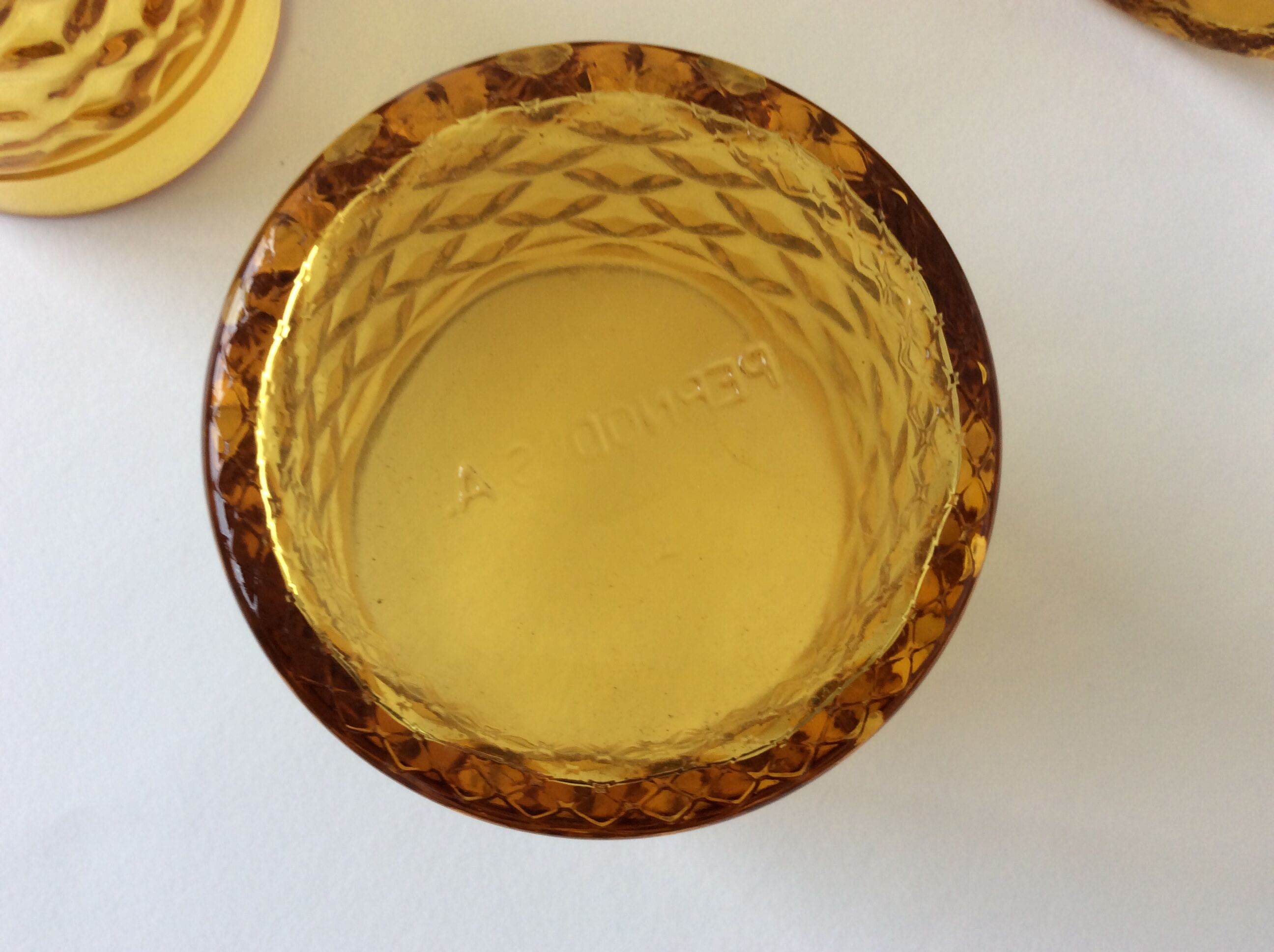 9 vintage glasses model "pineapple"