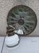 Antique oil wall lamp – Sun mirror and white opaline