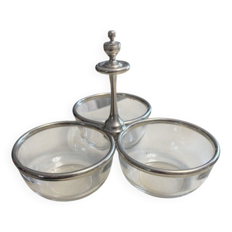 Royal signature pewter and crystal servant