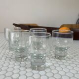 Set of 5 stemmed glasses