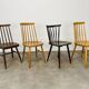4 Scandinavian chairs with bars from the 60s