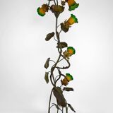 Lampadaire japonisant au Héron de style Art Nouveau,