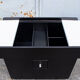Lacquered wooden bar trolley italy 90s