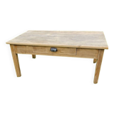 Raw wood coffee table