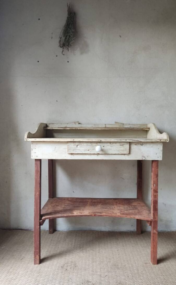 Antique solid wood desk – authentic charm