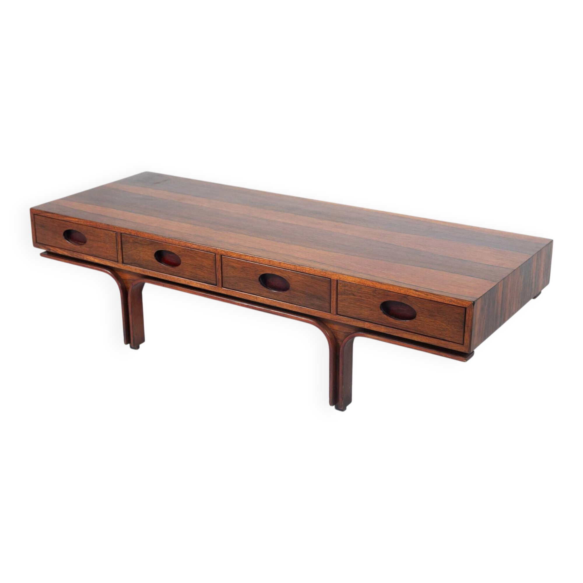 Mid-Century Gianfranco Frattini, wooden Coffee Table for Bernini, Italy