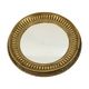 Large Round Wooden Butler Mirror Convex Mirror Witch's Eye Gold