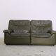 DS 66 Sofa from De Sede in Olive Leather, 1970s