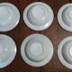 Assiettes creuses série de six grès Niderviller décor Cassandre XXème