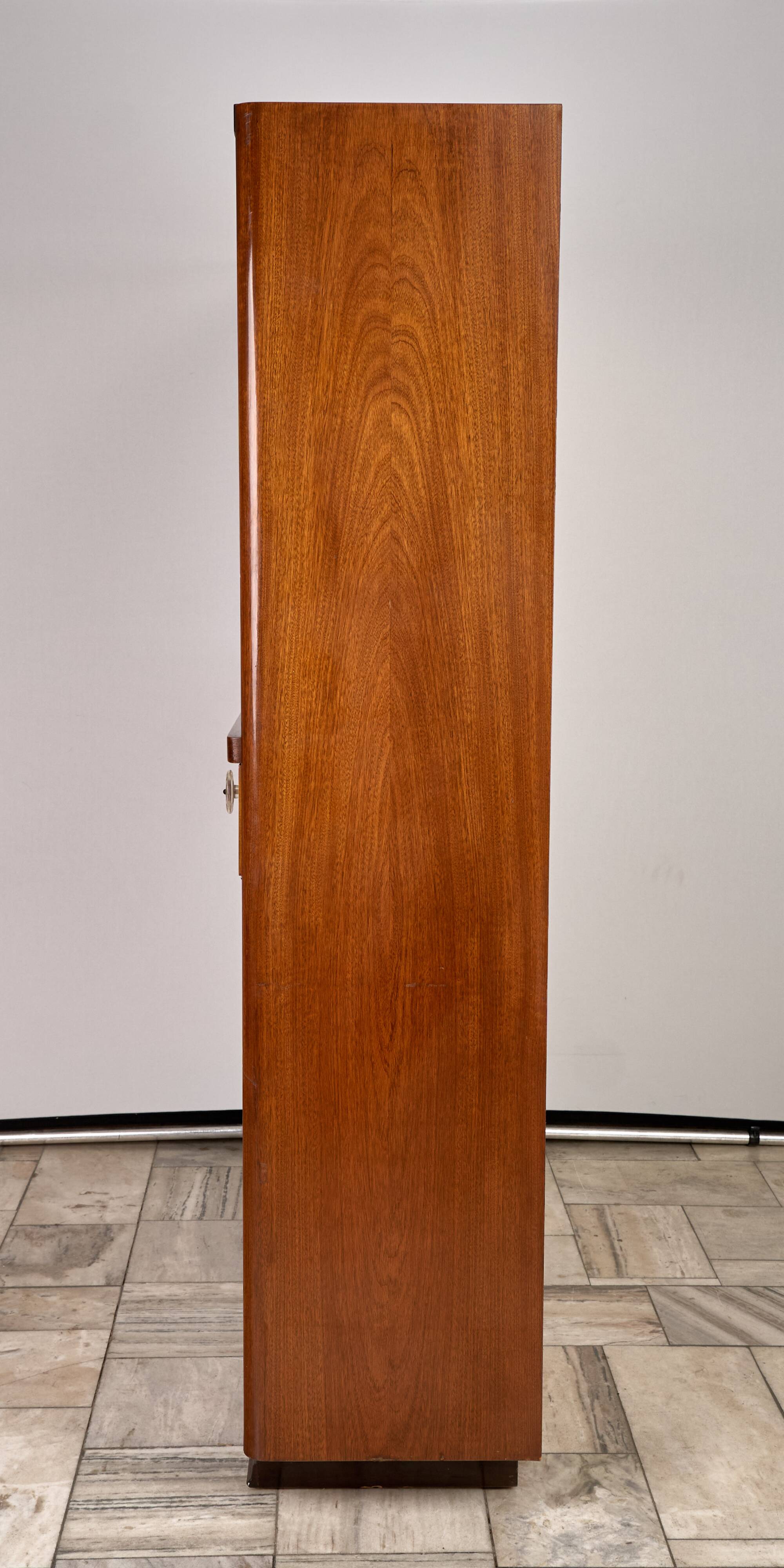 Art Deco Bookcase, Vitrine, Český Nábytek, 1960, Czechoslovakia