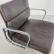 Eames brown leather EA 208 Soft Pad Group chair made by Vitra for Herman Miller