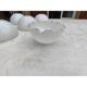 Lot de 5 opalines blanches