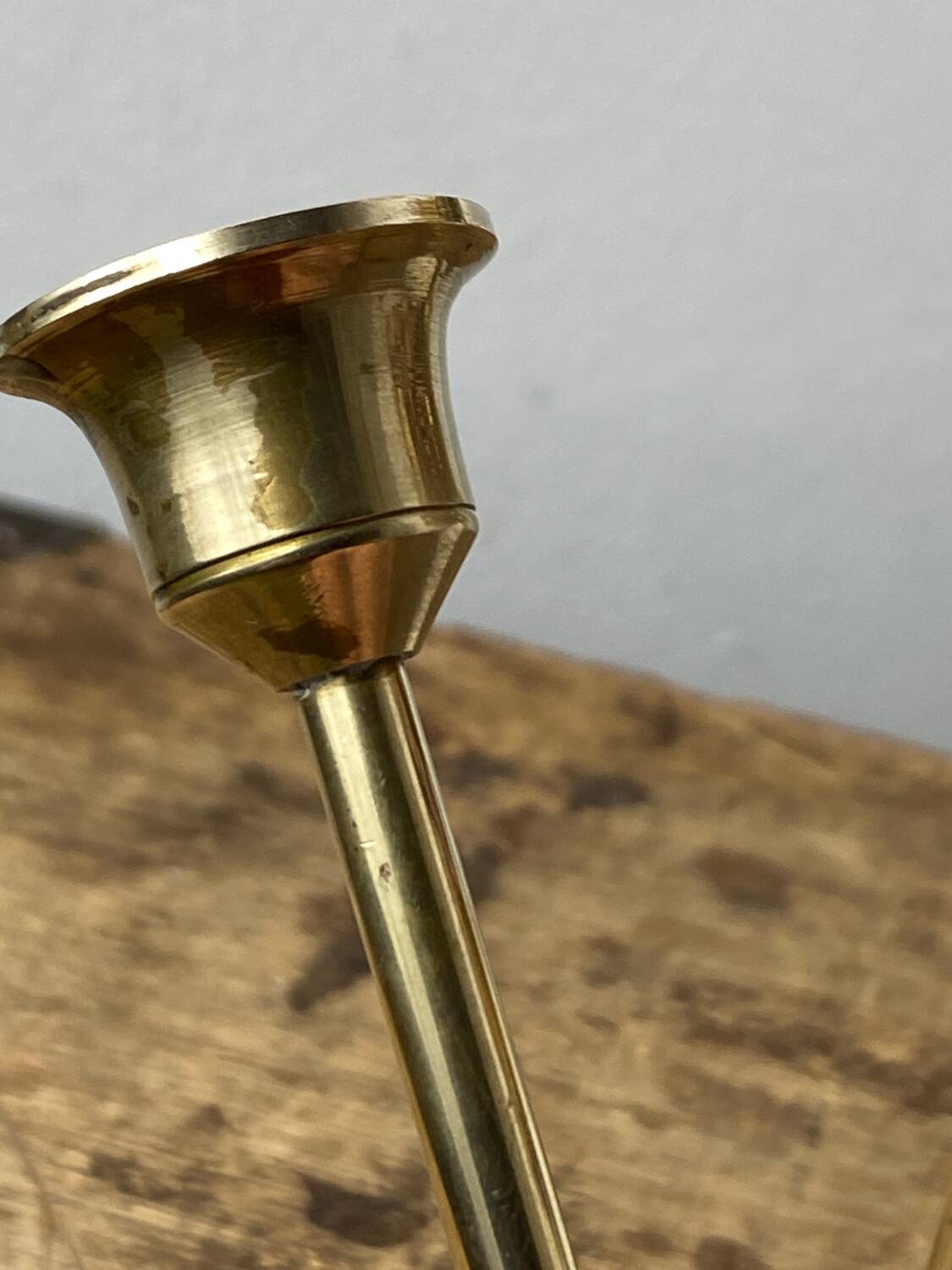 Vintage brass candle holders