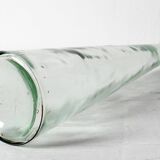 Mid-century Georgia Green Tall Decanter with Cork Original Stopper / Italy