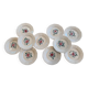 Set of 10 hand-painted plates - Sarreguemines