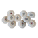 Set of 10 hand-painted plates - Sarreguemines