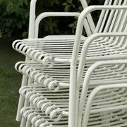 Vintage Italian 1950s metal garden chairs - set of 4