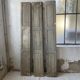 Trio of shutters louvers patina blue gray