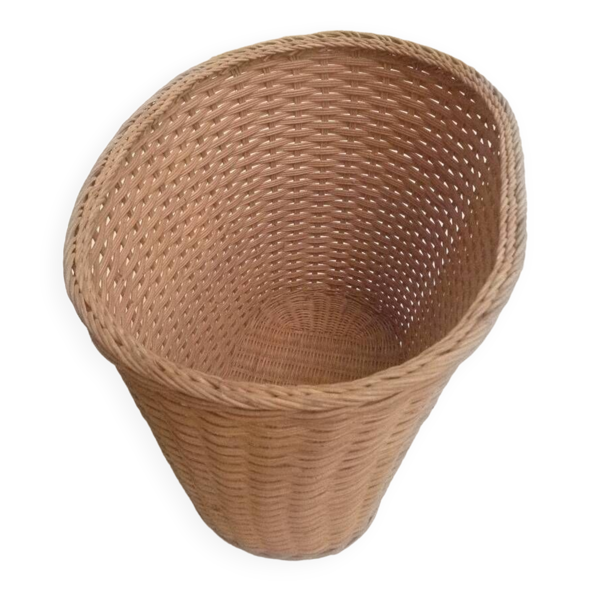 rattan waste paper basket