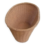 rattan waste paper basket