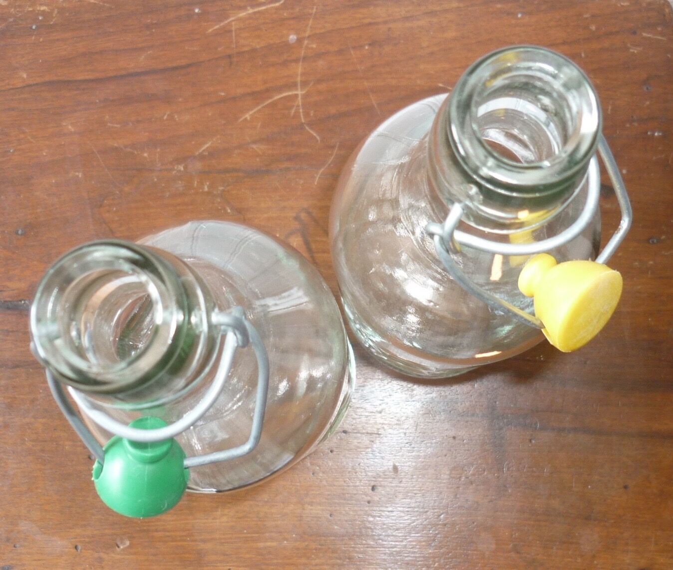 Bouteilles de soda en verre