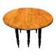 National walnut slatted table, Italy, late 19th century