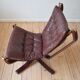 Chaise de faucon danois à bas dos du milieu du siècle, sigurd ressell, années 1970