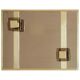 Regency Style Brass and Glass Coat Rack, Italy 1970s