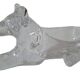 Crystal dog ashtray art v clichy france to confirm