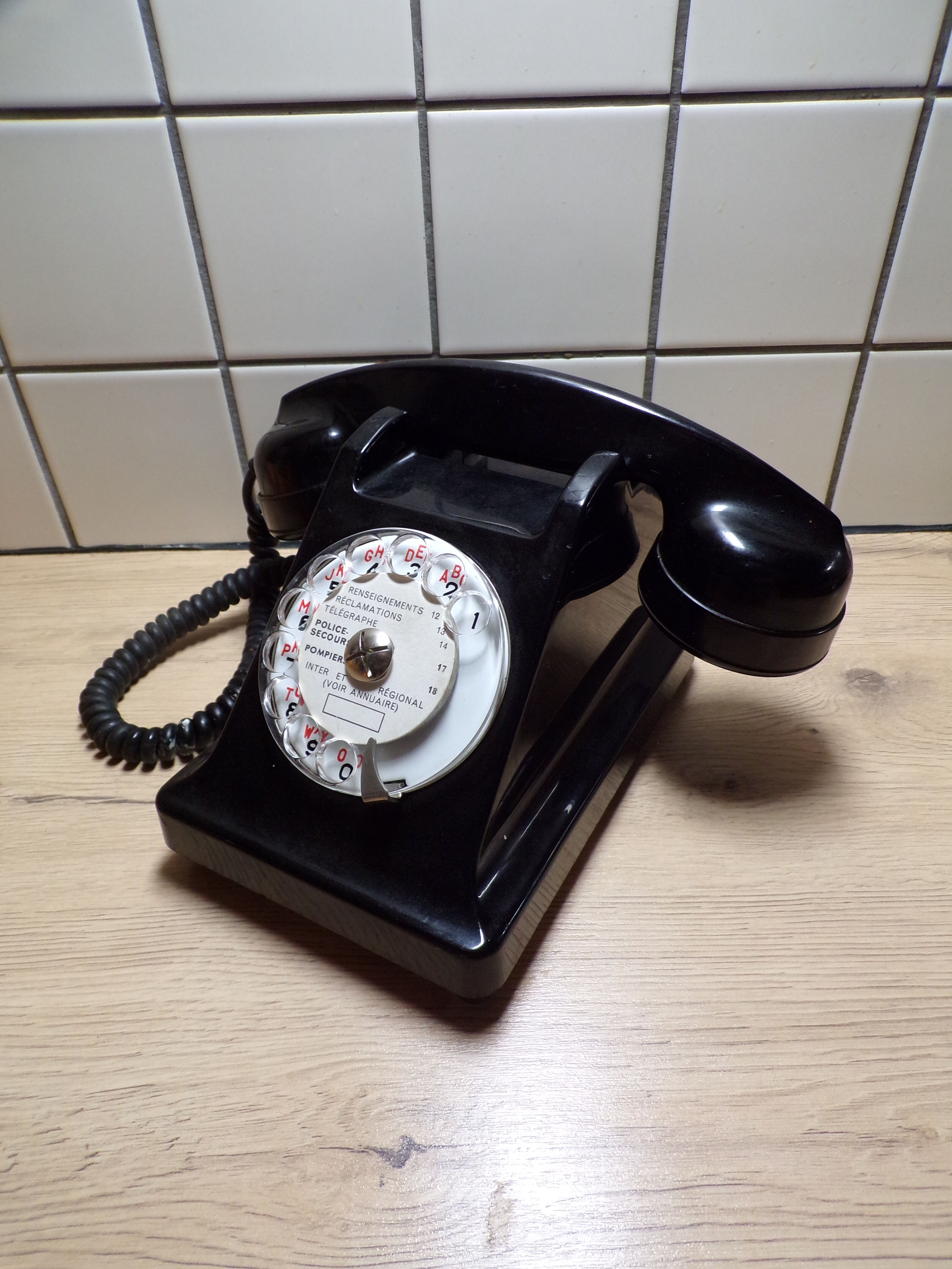 Vintage Bakelite Dial Phone