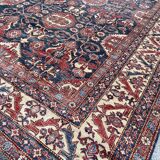 Large vintage rug Chobi Afghan handmade 274x404 cm