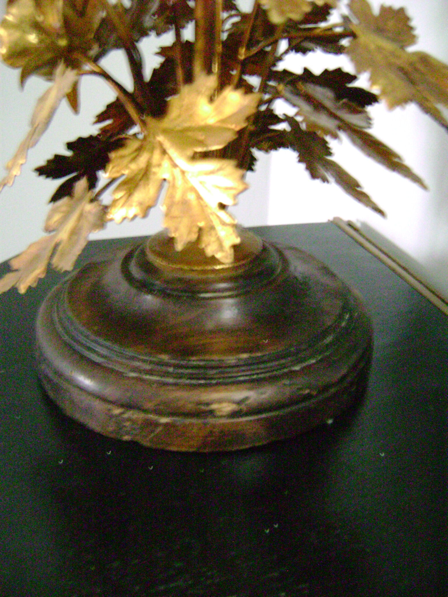 73cm gold metal lampshade with fabrics