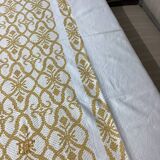 Vintage tablecloth and monogram napkins