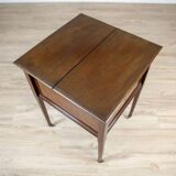 English Mahogany Side Table with Hidden Tray, 1880