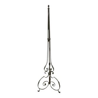 Art Deco wrought iron floor lamp base from the 1930s