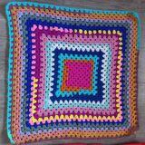 2 granny wool squares