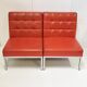 Suite of 3 vintage heaters forming a sofa