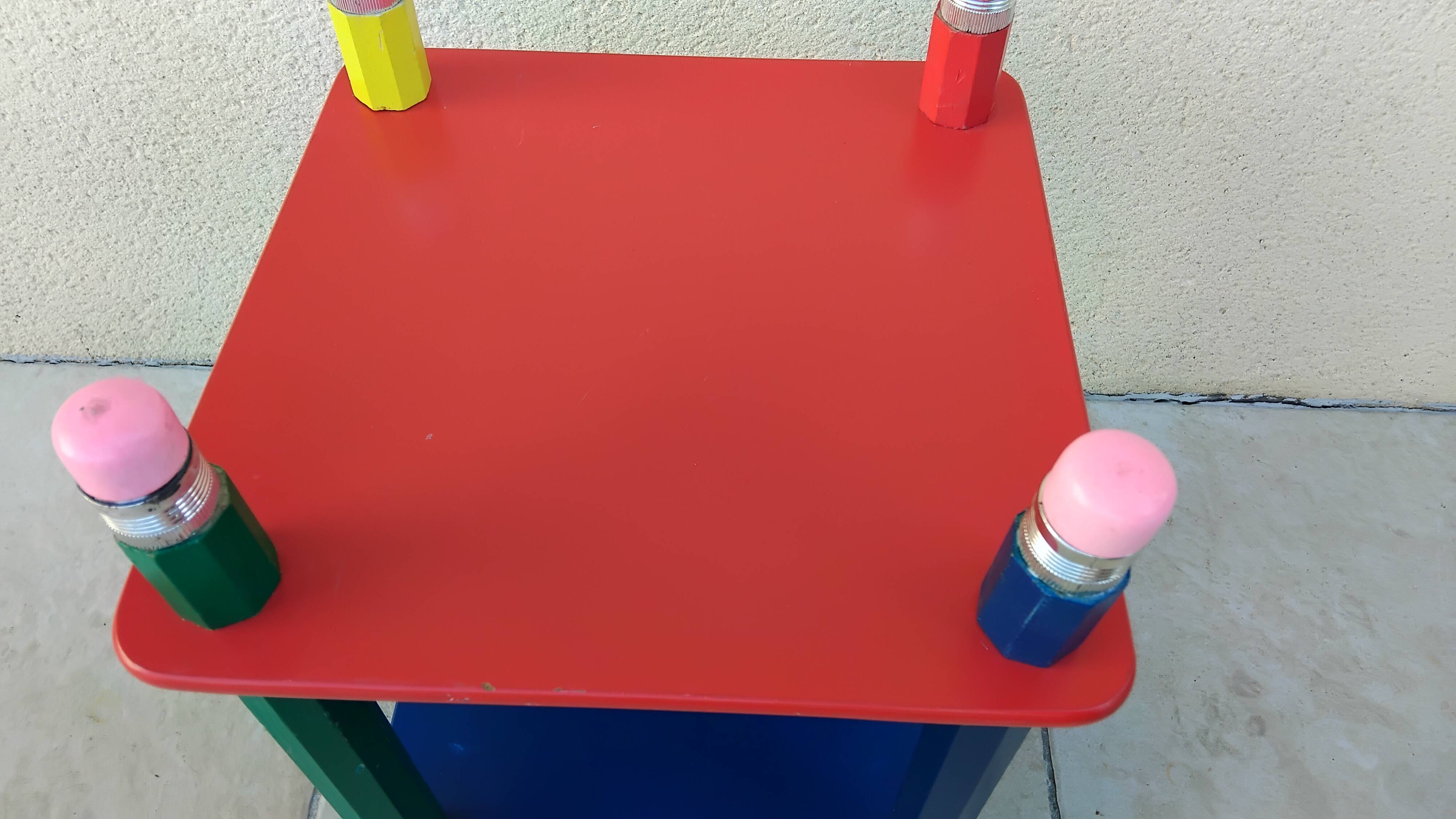Vintage crayon shelf pierre sala