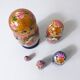 Vintage Russian Dolls Folk Art Matryoshka Complete